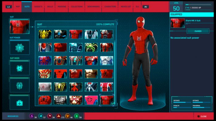 Spider-Man: Far From Home PS4 Suit
