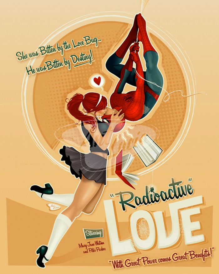 Spider-Man Radioactive Love Print