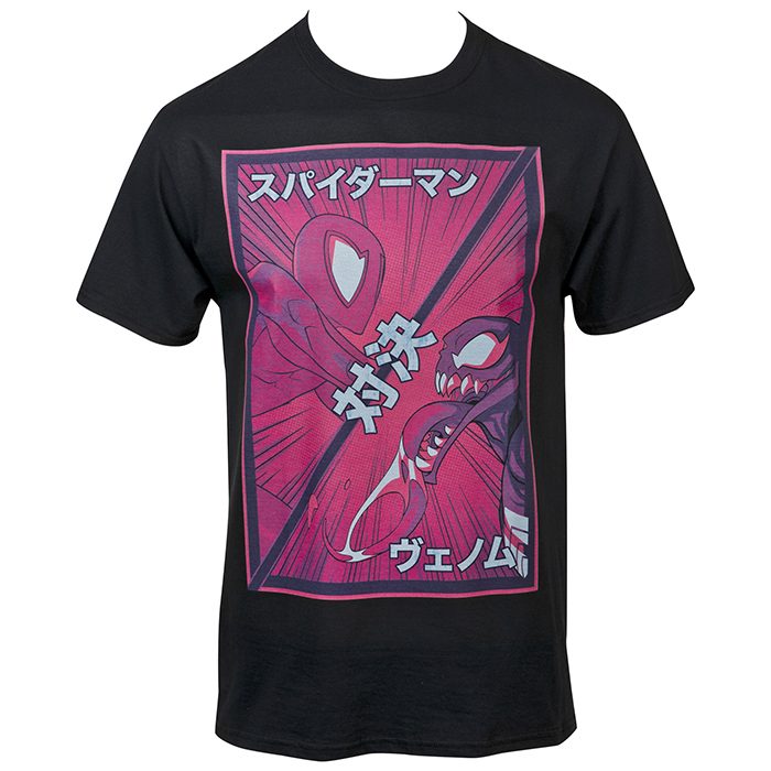 Spider-Man vs Venom Manga Shirt