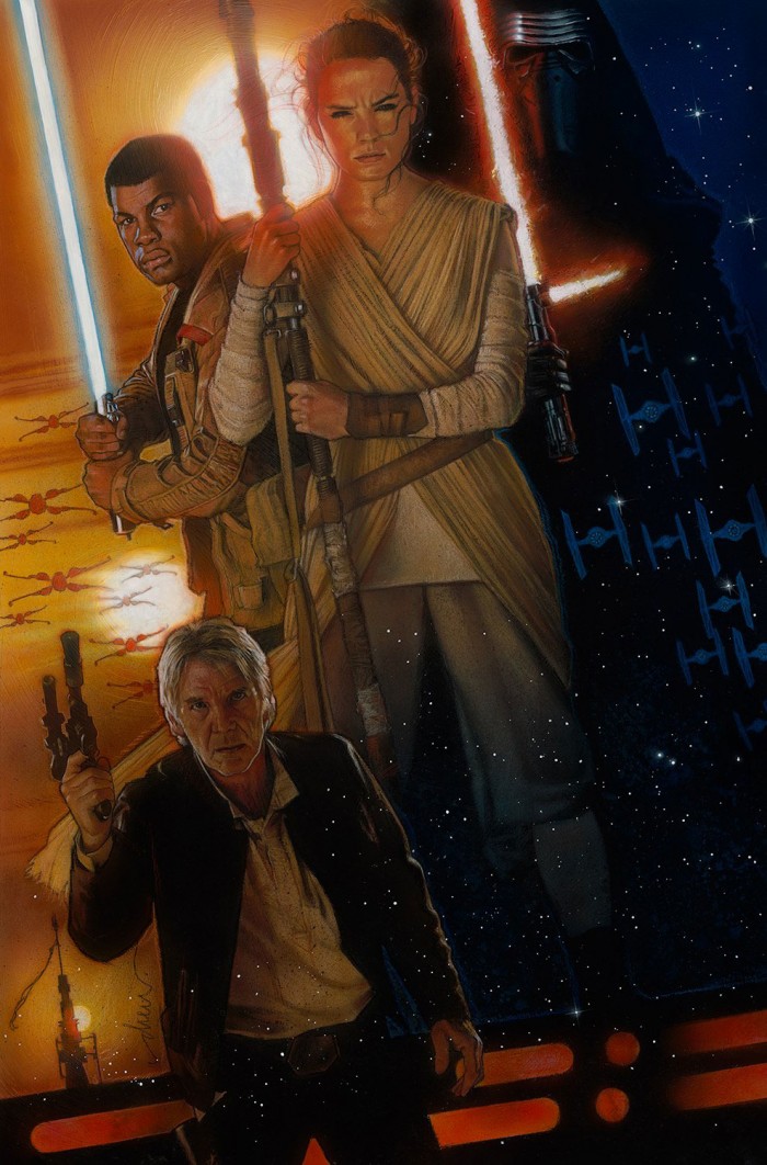 Drew Struzan Star Wars: The Force Awakens poster from D23 Expo 2015