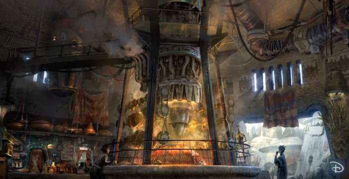 star wars land concept art podracer grill