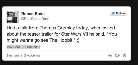 star wars trailer tweet