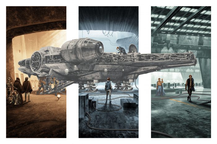 Star Wars - Mark Englert Millennium Falcon Print