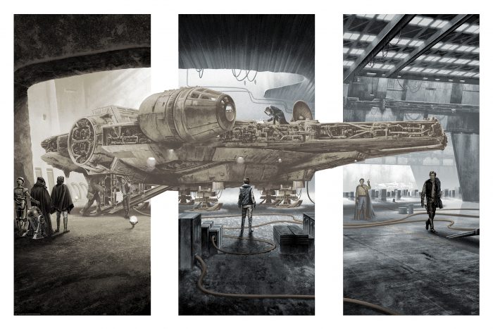 Star Wars - Mark Englert Millennium Falcon Print