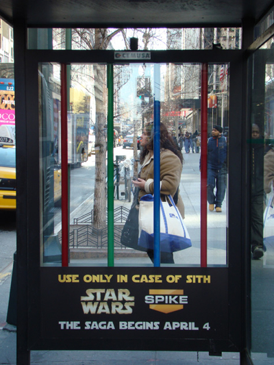 Star Wars Bus Shelter Daytime