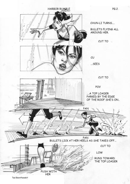 Street Fighter Storyboard