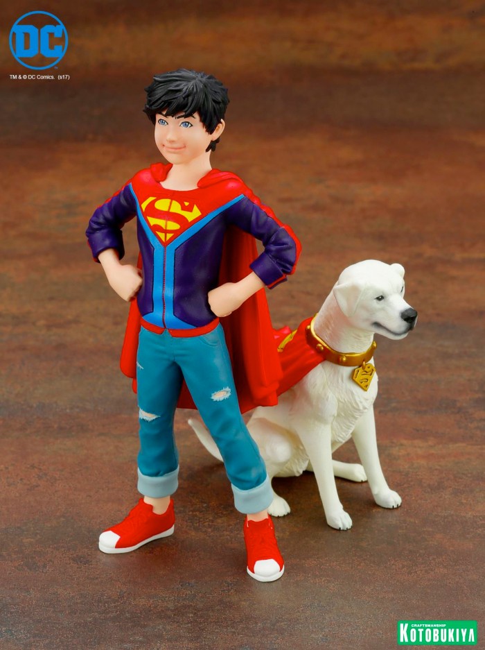 Superboy and Krypto Statue