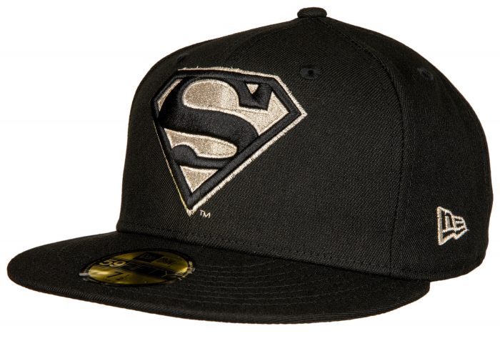 Superman Black Hat Silver Logo