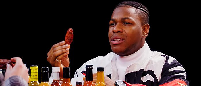 John Boyega Summons the Force While Eating Spicy Wings