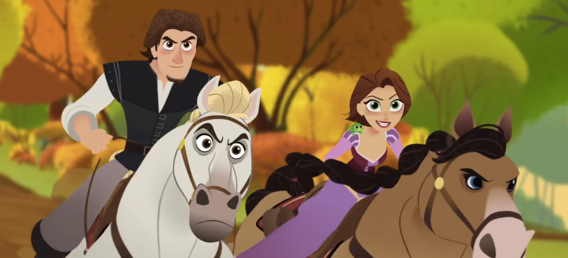 watch the first 5 minutes of tangled before ever after