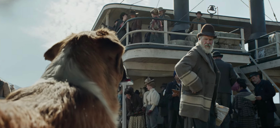 The Call Of The Wild Clip Harrison Ford Meets Buck His Dog Pal Film