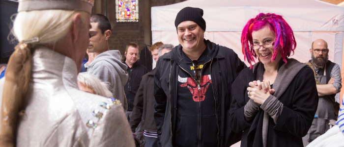 the wachowskis on the set of jupiter ascending