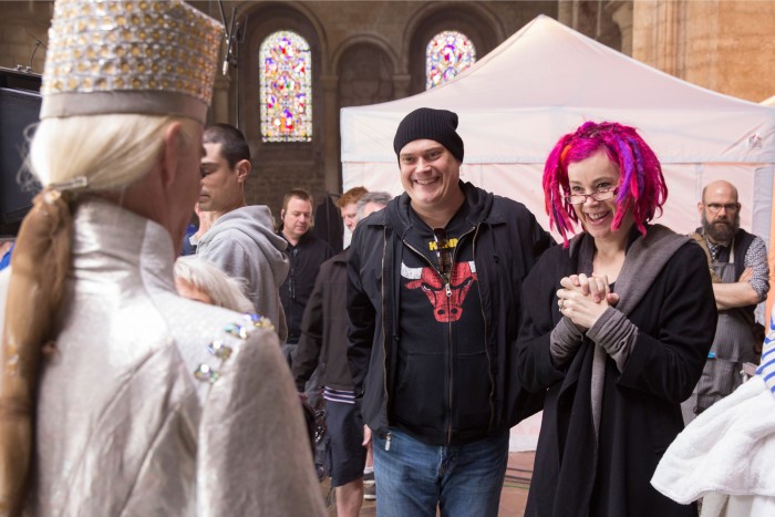 the wachowskis on the set of jupiter ascending