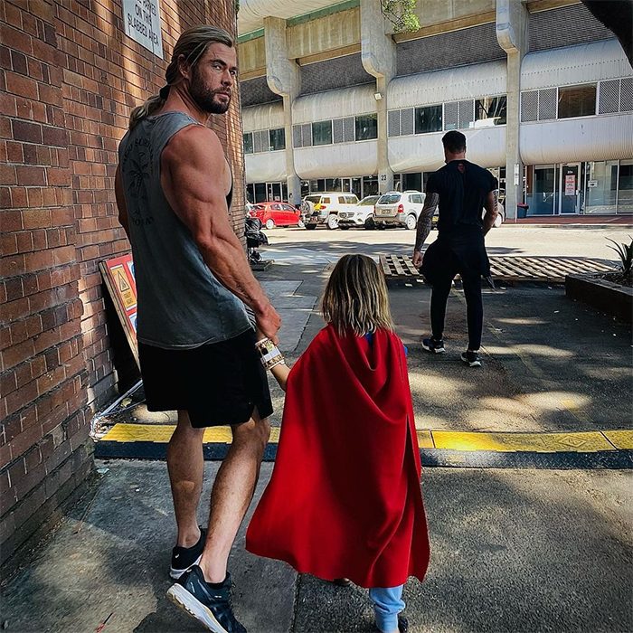 Thor with Son in Cape