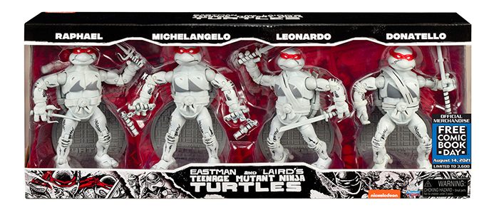 Teenage Mutant Ninja Turtles - Black and White Playmates Figures
