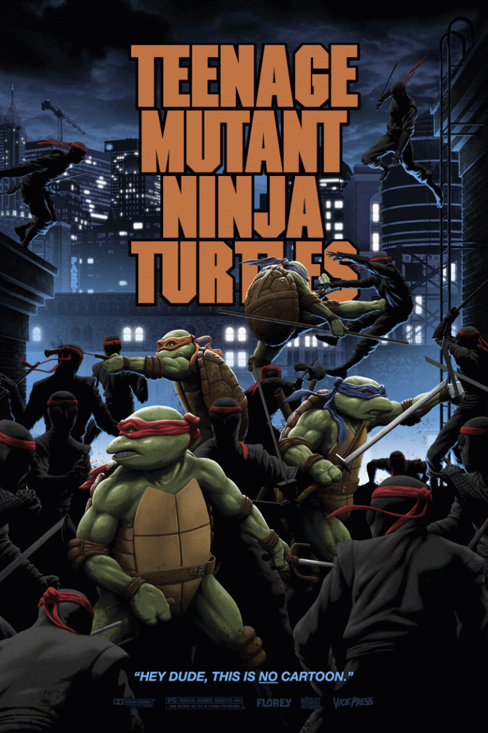 Florey Teenage Mutant Ninja Turtles Poster - Variant GIF