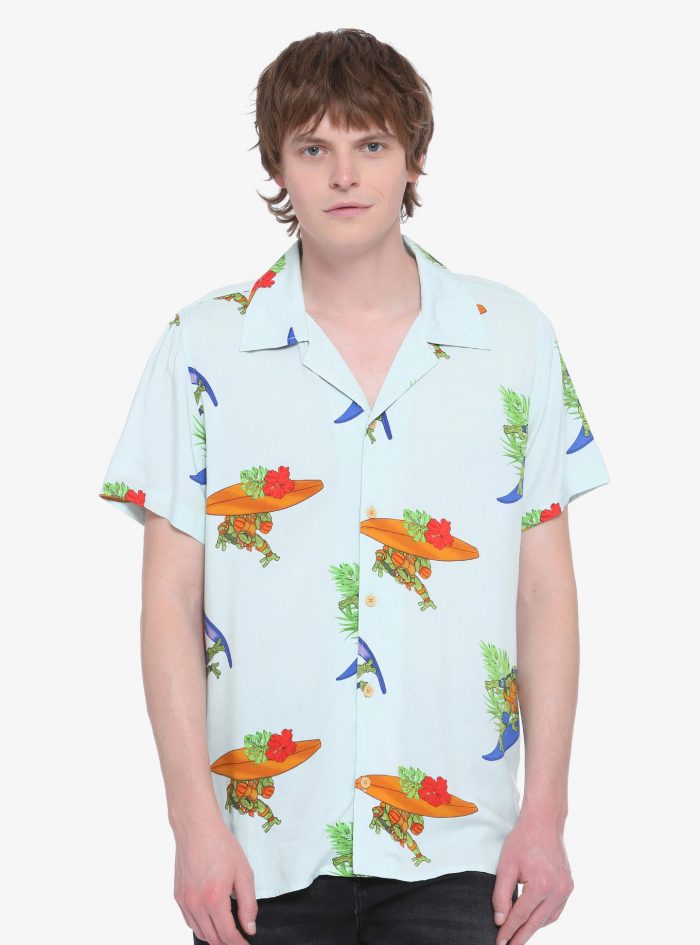 Teenage Mutant Ninja Turtles Surfing Button Up