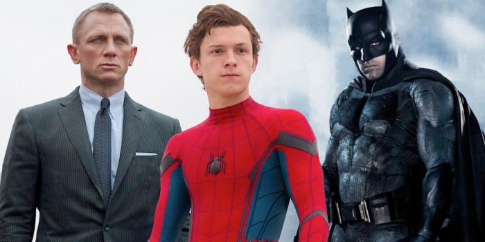 Spider-Man, James Bond and Batman