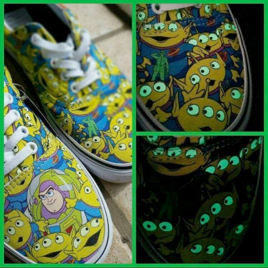 A Collection of Vans Toy Story Shoes Is 