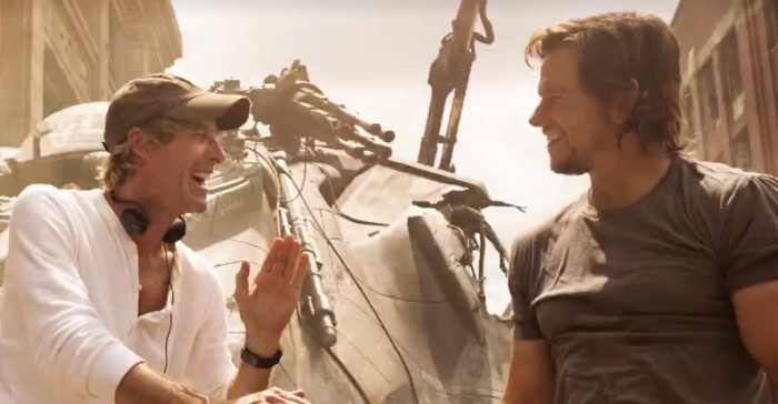 Transformers The Last Knight Set Visit - Michael Bay and Mark Wahlberg
