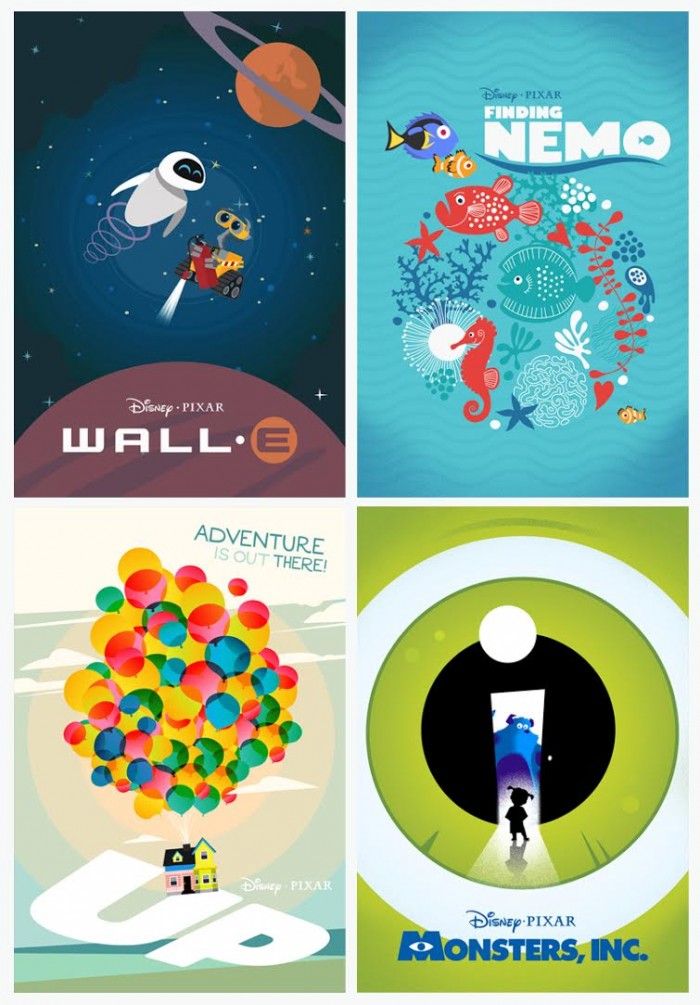 Laz Marquez's new Pixar posters