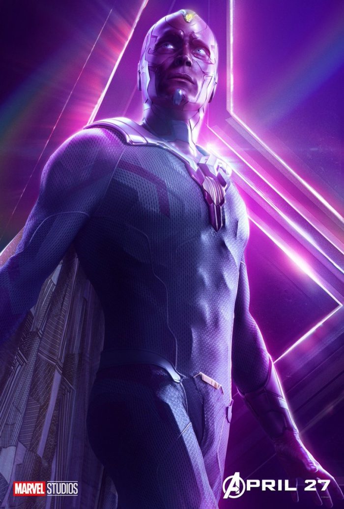 vision infinity war poster