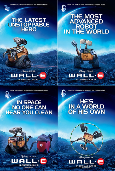 wall-e British movie posters