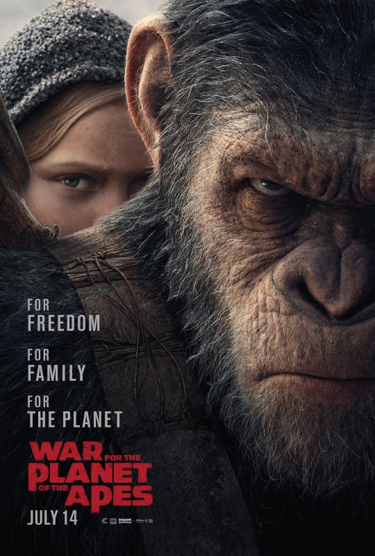 war for the planet of the apes poster