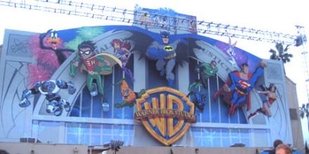 warner animation mural