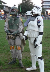 Stormtrooper watches on