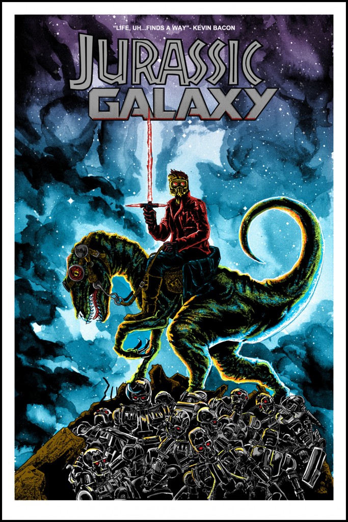 Guardians of the Galaxy / Jurassic World mashup by Tim Doyle