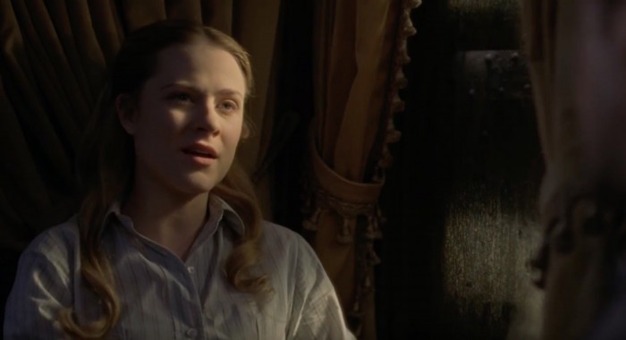 westworld episode 7 Evan Rachel Wood – Dolores Abernathy train car