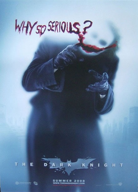 Why So Serious Dark Knight Joker Poster