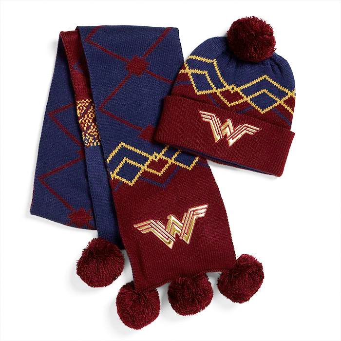 Wonder Woman Beanie and Scarf