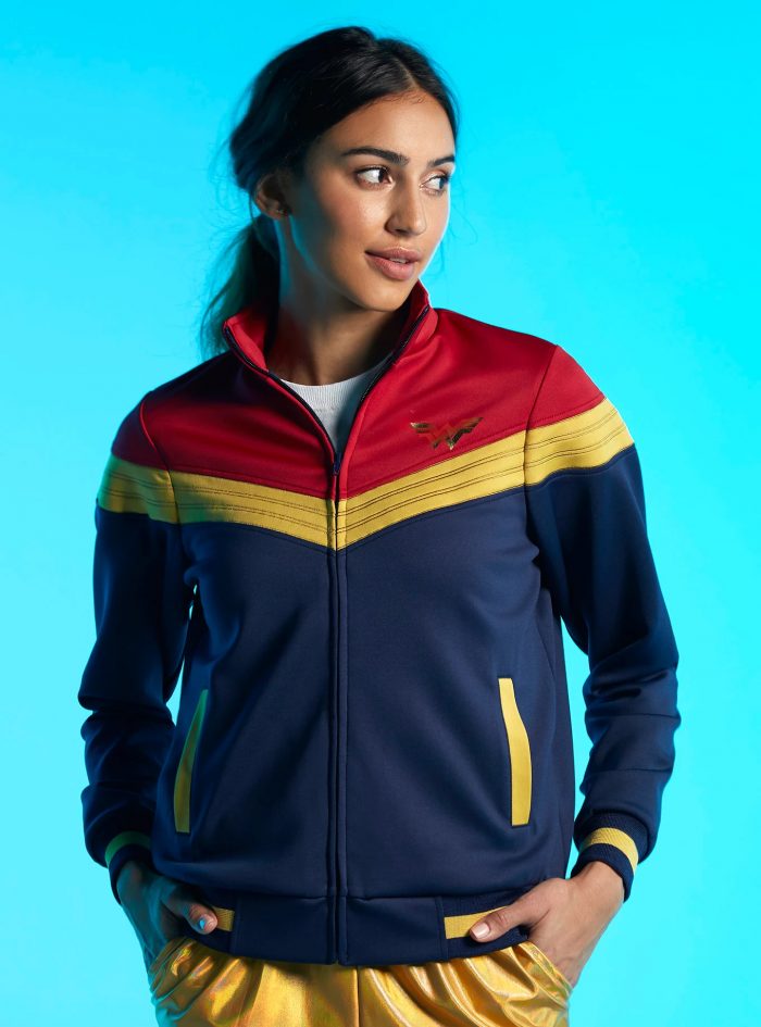 Wonder Woman Color Block Track Jacket