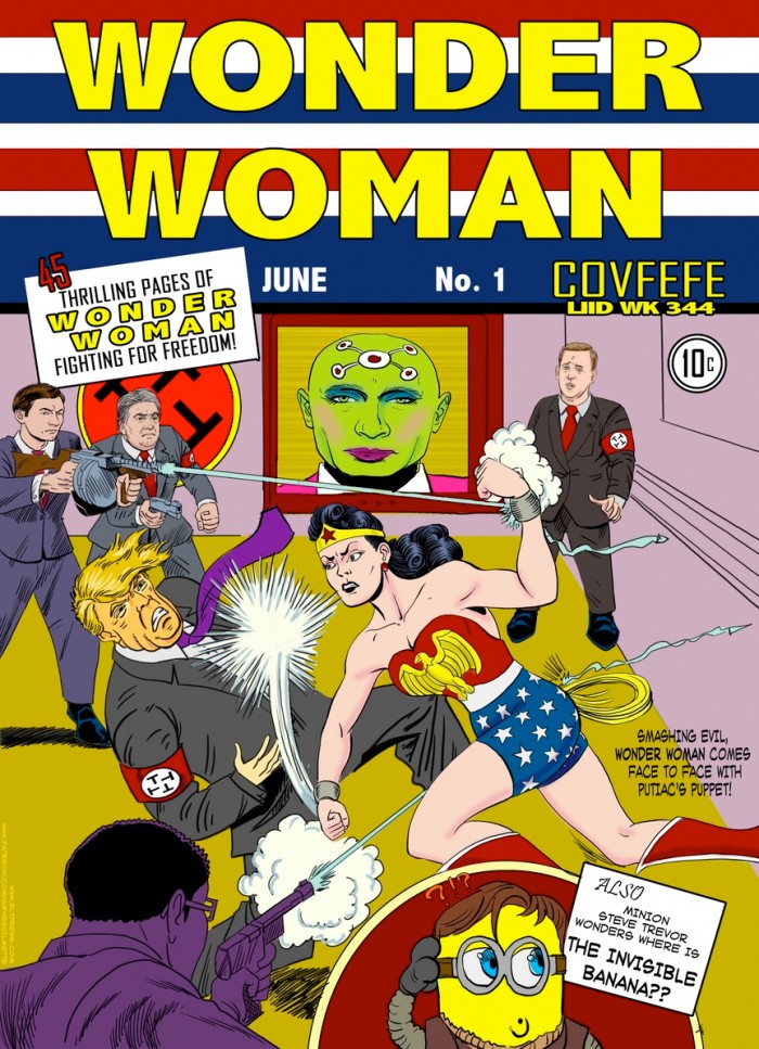 Wonder Woman Donald Trump Cover