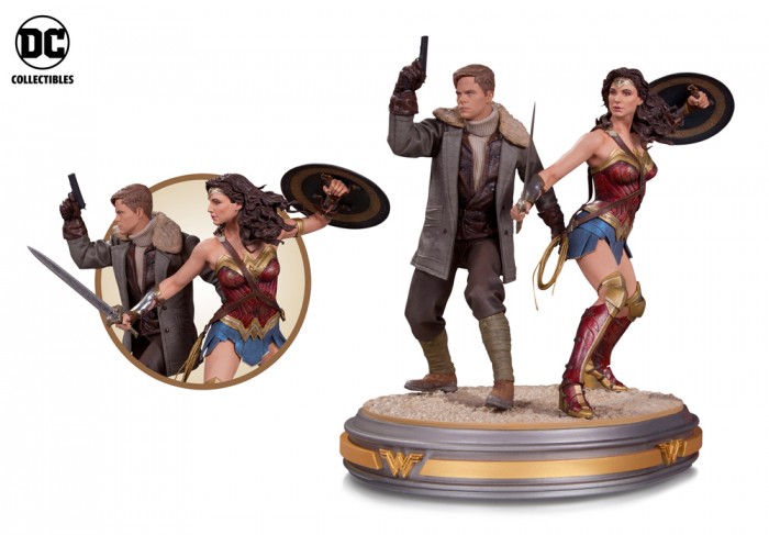 Wonder Woman and Steve Trevor Statue