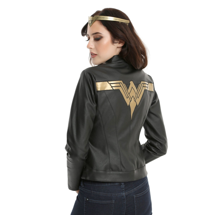 Wonder Woman Faux Leather Jacket