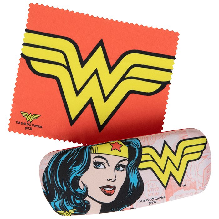 Wonder Woman Glasses Case and Cleaning Cloth