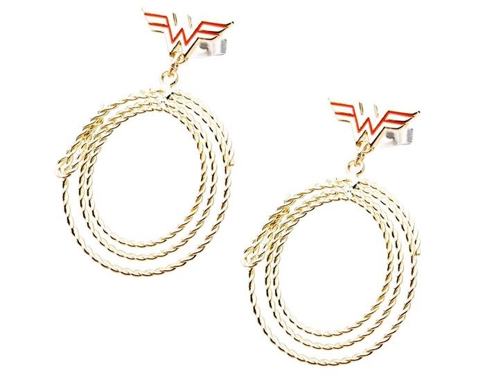 Wonder Woman Golden Lasso Earrings