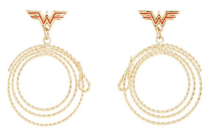 Wonder Woman Lasso of Truth Hoop Earrings