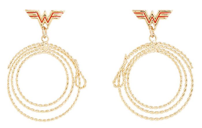 Wonder Woman Lasso of Truth Hoop Earrings