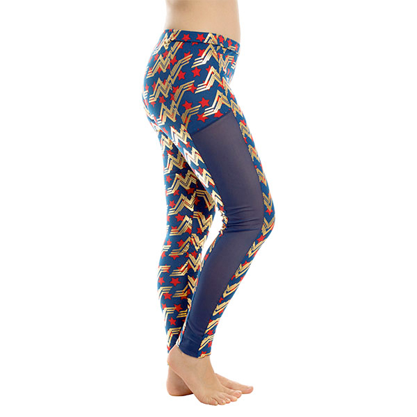 Wonder Woman Mesh Insert Leggings