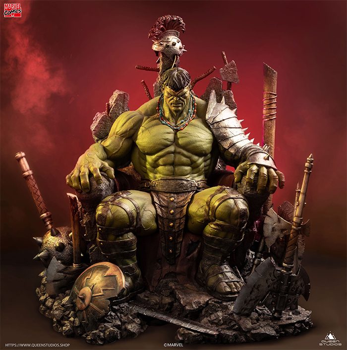 World War Hulk - Green Scar Hulk Statue