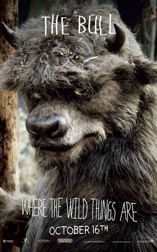 where the wild things are character banner the bull