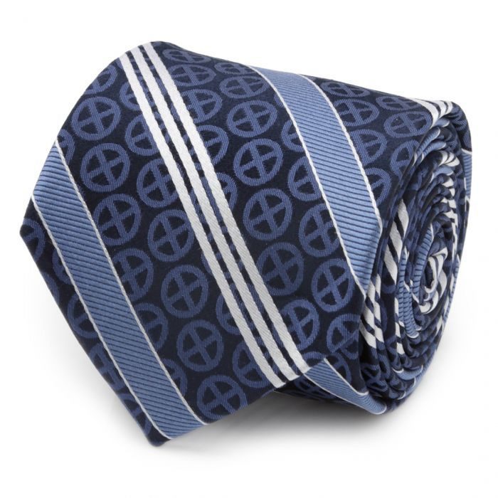 X-Men Navy Silk Tie