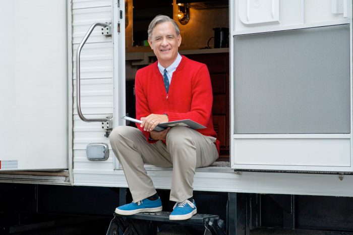 Tom Hanks as Mr. Rogers in You Are My Friend