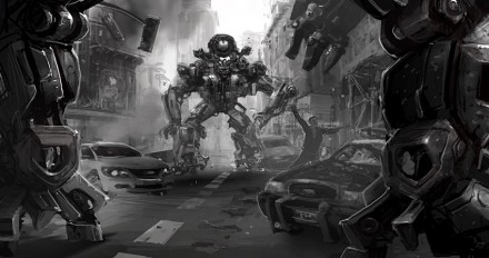 transformers 2 video game concept art