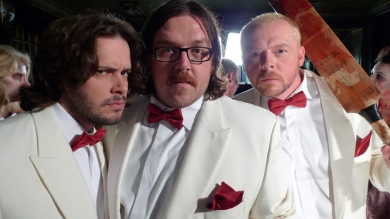 Edgar Wright, Nick Frost and Simon Pegg