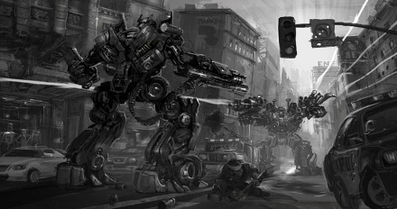 transformers 2 video game concept art